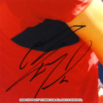 激レア!! ジェン・ジー(鄭潔)選手 直筆サイン入り記念フォト