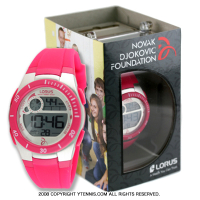 セール品 NDFノバクジョコビッチファウンデーション LORUS 腕時計 ジョコビッチモデル ピンク