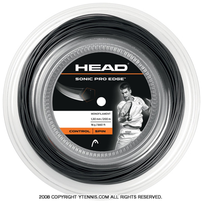 ヘッド(HEAD) ソニックプロ エッジ(SONIC PRO EDGE) ブラック 200m