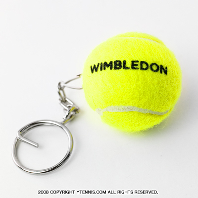 Wimbledon ウィンブルドン オフィシャル商品 スラセンジャー ミニテニスボールキーリング イエロー 全英オープンテニス テニスショップ ｙ テニスショップ