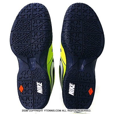 ナイキ(Nike) ラファエル・ナダルシグネチャーモデル コートバリスティック4.3 ボルトイエロー/ブレイブブルー テニスシューズ