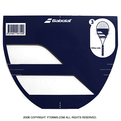 テニスラケットにメーカーロゴを入れる型紙 バボラ Babolat ロゴステンシルシート テニスショップ ｙテニスショップ