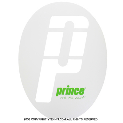 テニスラケットにメーカーロゴを入れる型紙 プリンス Prince ロゴステンシルシート ホワイト テニスショップ ｙテニスショップ