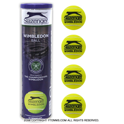 ウィンブルドン wimbledon スラセンジャー slazenger グランドスラム テニスボール 一缶4球入 全英オープン オールコート テニスショップ ｙテニスショップ