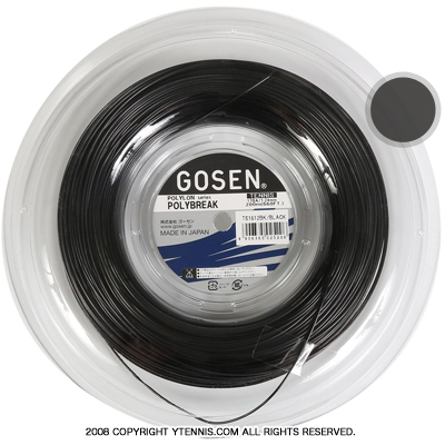 GOSEN ゴーセン ポリブレイク17 200Mロール ホワイト TS1612W テニス
