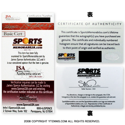 ヤニナ・ウィックマイヤー選手 直筆サイン入り記念フォトパネル 2010年